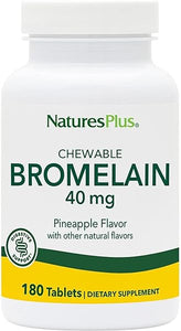 NaturesPlus Chewable Bromelain - 40 mg - Natural Proteolytic Enzyme Supplement - 180 Chewable Tablets (180 Servings) in Pakistan