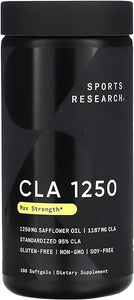 CLA 1250, Max Strength, 1,250 mg, 180 Softgels, Sports Research in Pakistan