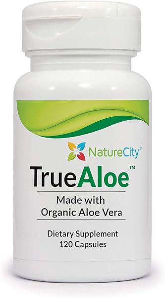 True Aloe Vera Capsules Organic | Non-GMO 40,000mg Aloe Vera Pills (30-Day Supply) | Made with USDA Organic Aloe Vera Supplements | Digestive & Joint Support Supplement in Pakistan in Pakistan