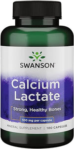 Swanson Calcium Lactate 100 Milligrams 100 Capsules in Pakistan