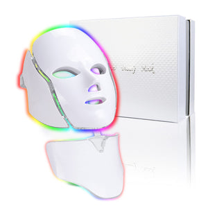 Led Face Mask Light Therapy - 7 Color Photon Skin Rejuvenation Mask