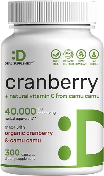 Cranberry Pills 40,000mg Per Serving with Cam in Pakistan