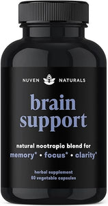 Brain Supplement — Natural Nootropic Brain Booster for Focus, Energy, Memory, Mood, Clarity, and Brain Support with Lions Mane, Ginkgo Biloba & Bacopa Monnieri, Memory Supplement & Focus Supplement in Pakistan