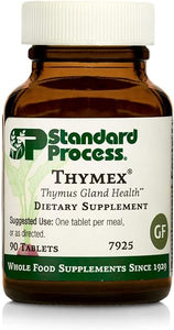 Standard Process Thymex - Whole Food Cholesterol, Thymus Supplement and Immune Support Supplement with Vitamin C, Magnesium Citrate, and Calcium Lactate - Gluten Free - 90 Tablets in Pakistan