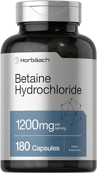 Betaine HCl 1200mg | 180 Capsules | Betaine H in Pakistan