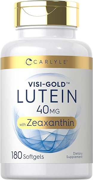 Carlyle Lutein and Zeaxanthin 40 mg | 180 Softgels | Eye Health Vitamins | Non-GMO & Gluten Free Supplement in Pakistan in Pakistan