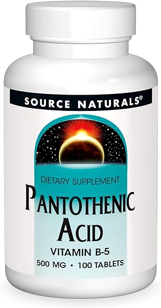 Source Naturals Pantothenic Acid 500 mg Vitamin B-5 Dietary Supplement - 100 Tablets in Pakistan in Pakistan