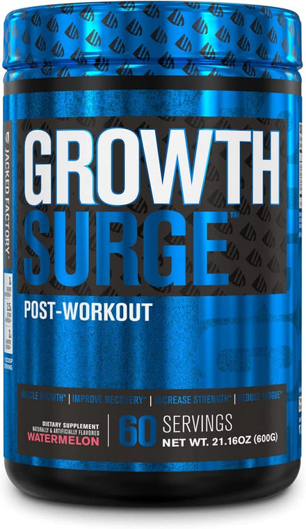 Jacked Factory Growth Surge Creatine Post Workout - Muscle Builder with Creatine Monohydrate, Betaine, L-Carnitine L-Tartrate - Daily Muscle Building & Recovery Supplement - 30 Servings, Black Cherry