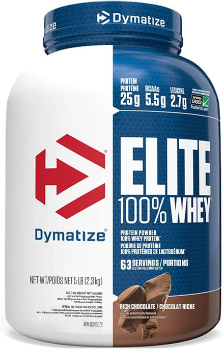Dymatize Elite Whey Protein Powder, Quick Absorbing & Fast Digesting for Optimal Muscle Gain