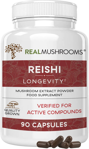 Reishi Mushroom Capsules for Immune Support, Vitality, Relaxation (200ct) Vegan, Non-GMO Mushroom Capsules for Wellness & Better Sleep, Safe for Pets, Verified Levels of Beta Glucan in Pakistan