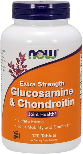 NOW Supplements, Glucosamine & Chondroitin Extra Strength, Sulfate Forms, 120 Tablets in Pakistan in Pakistan