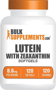 BULKSUPPLEMENTS.COM Lutein with Zeaxanthin Softgels - Zeaxanthin Plus Lutein, Lutein and Zeaxanthin Supplements, Eye Vitamins - Gluten Free, 1 Softgel per Serving, 120 Softgels in Pakistan