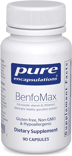 Pure Encapsulations BenfoMax 90's - 200 mg Benfotiamine - Vitamin B1 Thiamin Supplement - Supports Heart & Metabolism Health - Vegan & Non-GMO - 90 Capsules in Pakistan