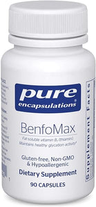 Pure Encapsulations BenfoMax 90's - 200 mg Benfotiamine - Vitamin B1 Thiamin Supplement - Supports Heart & Metabolism Health - Vegan & Non-GMO - 90 Capsules in Pakistan