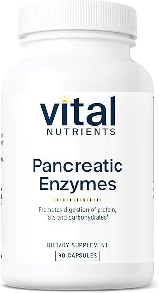 Vital Nutrients Pancreatic Enzymes 1000mg (Full Strength) | Pancreatin Digestion Supplement with Protease, Amylase & Lipase | Digestive Enzymes | Gluten, Dairy, and Soy Free | 90 Capsules in Pakistan in Pakistan