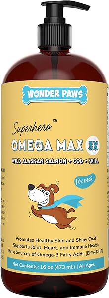 Fish Oil For Dogs - Omega 3 For Dogs From Alaskan Salmon, Cod & Krill Oil - EPA DHA Fatty Acids - Less Shedding & Itching - Skin, Joint, Immune & Heart Health - 16 oz Pet Liquid Supplement in Pakistan in Pakistan