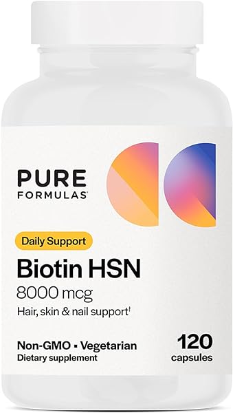 PureFormulas Biotin 8000 mcg Hair Skin Nails Biotin Supplement Biotina, Biotin Hair Growth Vitamins Biotin Vitamins for Hair Growth B7 Hair Supplement Hair Growth Vitamins for Women & Men 120 Capsules in Pakistan in Pakistan