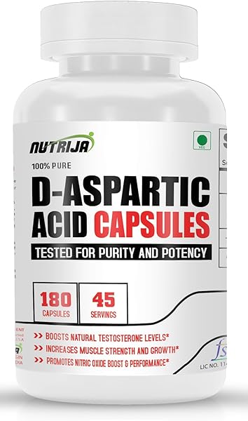 D-Aspartic Acid Capsules- 180 Capsules in Pakistan
