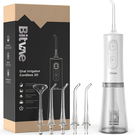 Bitvae Water Flosser Professional for Teeth , Portable Water Teeth Cleaner, USB Rechargeable Water Dental Picks for Cleaning