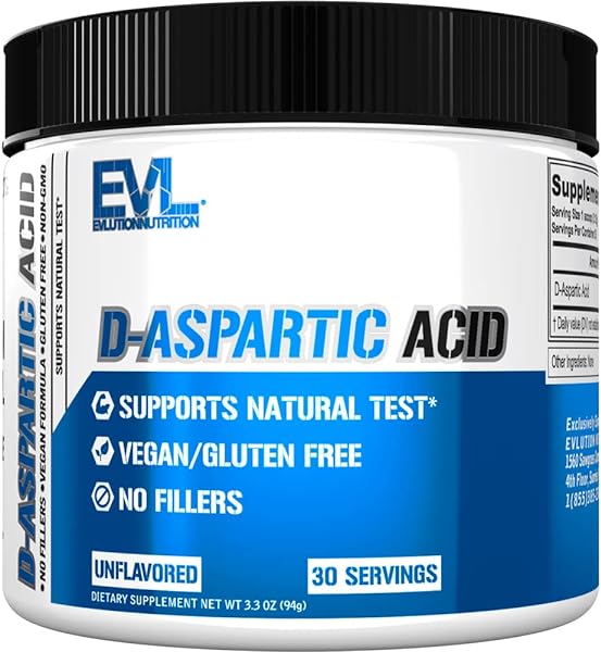 D Aspartic Acid Testosterone Booster for Men - 3120mg DAA D-Aspartic Acid Pre Workout Powder Muscle Builder for Men 3.12g - Men's Health Supplement for Enhanced Drive Potency and Vigor - Unflavored in Pakistan