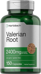 Valerian Root Capsules 2400mg | 150 Count | Root Extract Supplement | Non-GMO, Gluten Free | by Horbaach in Pakistan