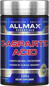 ALLMAX D-ASPARTIC Acid - 100 g - Boosts Natural Testosterone - Gluten Free & Vegan - 32 Servings in Pakistan