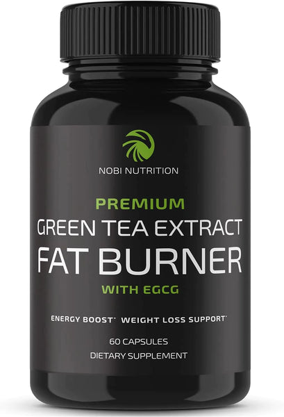 Nobi Nutrition Green Tea Extract Fat Burner | Support Weight Loss & Burn Belly Fat | Appetite Suppressant Pills & Energy Supplement with Green Coffee Bean & Garcinia Cambogia | for Women and Men