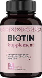Thicker Hair Growth Vitamins for Women - Extra Strength Biotin and Collagen Supplement with Healthy Hair Vitamins for Hair Loss for Women - Visibly Stronger and Fuller Hair Growth Supplement (1 Month) in Pakistan