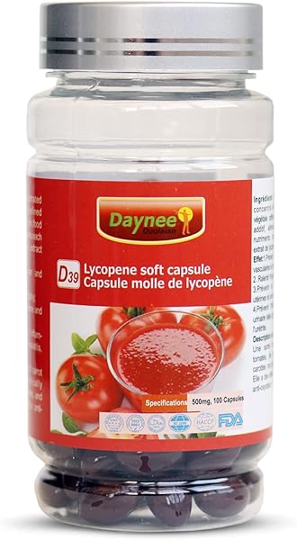 Lycopene Soft Capsule, 100mg Tomato Supplement Extract, Organic Complex Formula, 100 Count in Pakistan in Pakistan