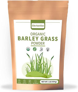 Organic Barley Grass Powder, Non-GMO, Rich in Vitamins, Minerals, Chlorophyll, Antioxidants, Vegan Friendly, Body Detoxification & Digestion Improvement, 1lb in Pakistan