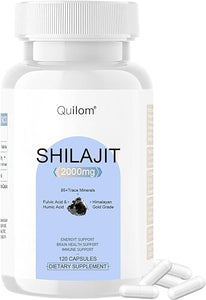 2,000mg Shilajit Supplement - Shilajit Pure Himalayan Organic Shilajit Capsules with Maximum Potency,with 85+ Trace Minerals & Fulvic Acid for Focus & Energy, Immunity,120 Capsules - Vegan Capsules in Pakistan