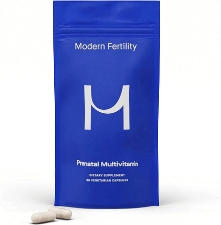 Modern Fertility Prenatal Multivitamin | Developed with OB-GYNs, Contains 12 Essential Nutrients for Support Before, During, and After Pregnancy, Vegetarian + Gluten-Free | 30-Day Supply (60 Capsules)