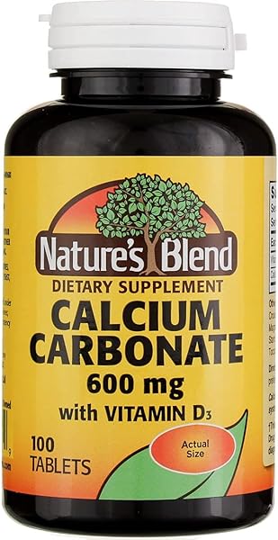 Nature's Blend Calcium Carbonate 600 mg with D3 400 IU 100 Tablets,(Pack of 1), 079854016819 in Pakistan in Pakistan