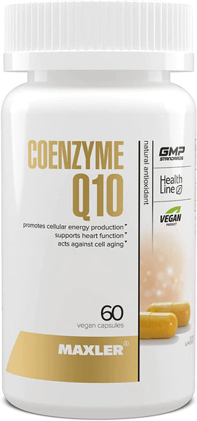 Maxler Coenzyme Q10 (Ubiquinone) Antioxidant Supplement - Heart Health, Energy Production, Healthy Aging - 100 mg of Co Q-10 per Serving - 60 Vegan CoQ10 Capsules in Pakistan