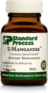 Standard Process E-Manganese - Pituitary Supplements - Pituitary Gland Supplements with Calcium Lactate, Ascorbic Acid, Calcium, Magnesium Citrate, Vitamin E, and Honey - 50 Tablets in Pakistan