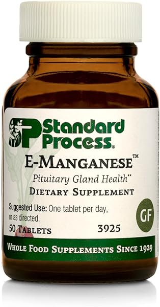 Standard Process E-Manganese - Pituitary Supplements - Pituitary Gland Supplements with Calcium Lactate, Ascorbic Acid, Calcium, Magnesium Citrate, Vitamin E, and Honey - 50 Tablets in Pakistan in Pakistan