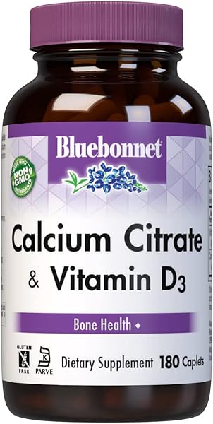 BlueBonnet Calcium Citrate Plus Vitamin D3 Caplets, 180 Count in Pakistan in Pakistan