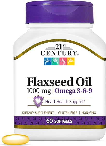 21st Century Flaxseed Oil 1000 mg Softgels, 6 in Pakistan