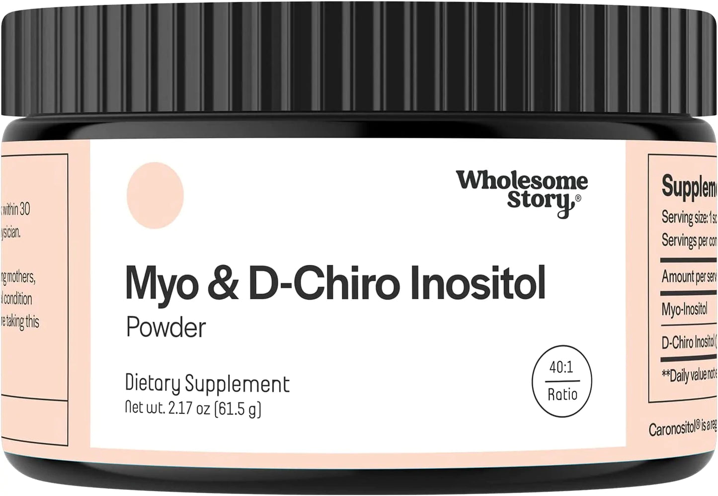 Myo-Inositol & D-Chiro Inositol Powder | Hormonal Balance & Healthy Ovarian Function Support for Women | Vitamin B8 | Great Alternative to Inositol Capsules & Supplement| 40:1 Ratio | 30-Day Supply