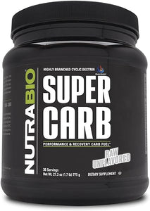 NutraBio Super Carb - Complex Carbohydrate Supplement Powder - Cluster Dextrin and Electrolytes for Performance Enhancement & Muscle Recovery - Unflavored, 30 Servings in Pakistan