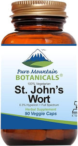 Pure Mountain Botanicals St. John's Wort Capsules with 450mg Formula of Organic Herb and St John's Wort Extract in Pakistan