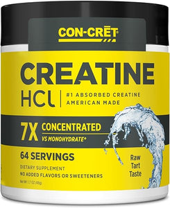 CON-CRET Creatine HCl Powder | Supports Muscle, Cognitive, and Immune Health | Unflavored Creatine (64 Servings) in Pakistan