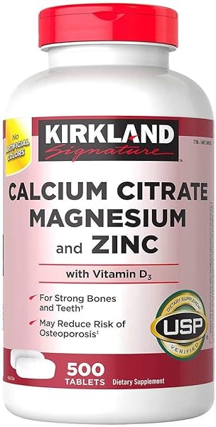 Kirkland Calcium Citrate Magnesium and Zinc, 500 Tablets in Pakistan in Pakistan