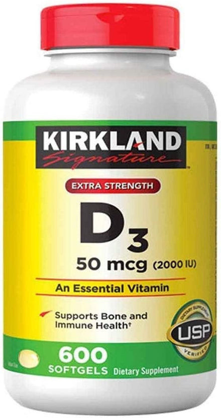 Kirkland Signature Maximum Strength Vitamin D3 Softgels