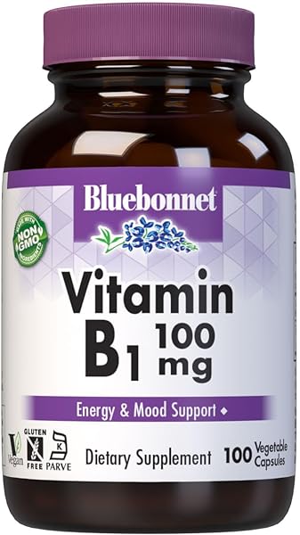 Bluebonnet Vitamin B-1 100 mg Vegetable Capsules, 100 Count in Pakistan