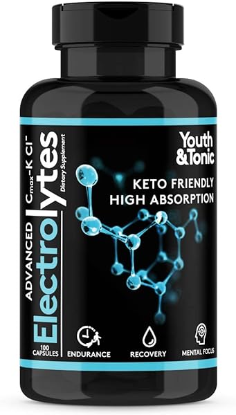 Complete Electrolyte Supplement Pills High Absorption | Cmax Potassium Chloride Magnesium Sodium Calcium Zinc | Boost Endurance Muscle Recovery Mental Focus | Salt Electrolytes Tablets | Keto Friendly in Pakistan in Pakistan