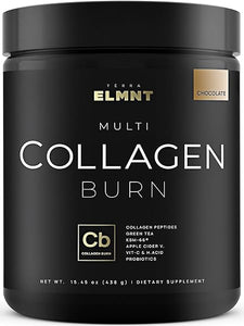 Super Collagen Burn - Chocolate Collagen Powder for Women Weight & Beauty w. Apple C Vinegar, Probiotics, KSM66, Green Tea, Vitamin C, Biotin - Ultra Pure Multi Collagen Peptides Protein Supplement in Pakistan