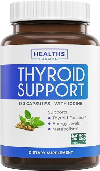 Thyroid Support with Iodine - 120 Capsules (N in Pakistan