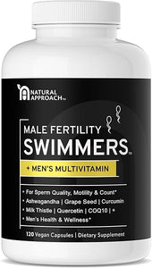 Swimmers | Fertility Support for Men | Optimal Sperm Count & Motility | Male Fertility Blend & Prenatal + Multivitamin to Support Healthy Conception | Premium Men's Health Supplement | 120 Capsules in Pakistan