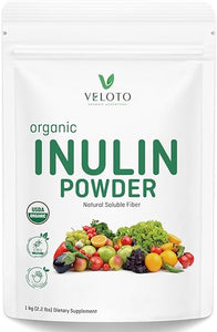 Organic Inulin Powder, Pure Inulin Prebiotic Supplement Natural Soluble Fibers Sweetener for Digestive Function, Unflavored & Unsweetened Superfood for Smoothie, Gluten Free, Vegan, 2.2 lb in Pakistan